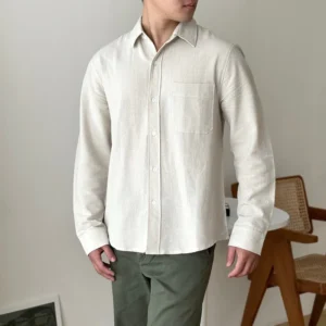 Gunungemas Kemeja Lengan Panjang Polos Pria All Size Premium