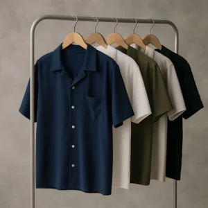 Gunungmas Kemeja Lengan Pendek Kemeja Pria Kantoran Adem